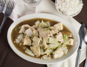 Chicken with chinese cabbage and tofu